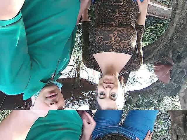 (RISKY PUBLIC) SEX AND CUM IN THE PARK, NEARLY CAUGHT