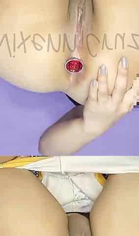 Fucking My Tight Ass and Pussy with Banana Viral Part 1