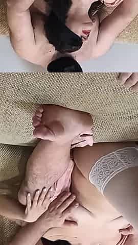Real Home Threesome with Real Female Orgasm. Mfm. Full Scene. 23031