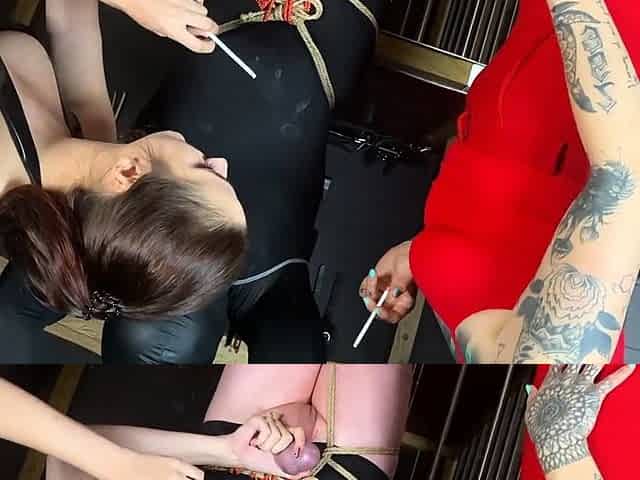 LadyPerse - CBT Balls Burning With Cigarettes