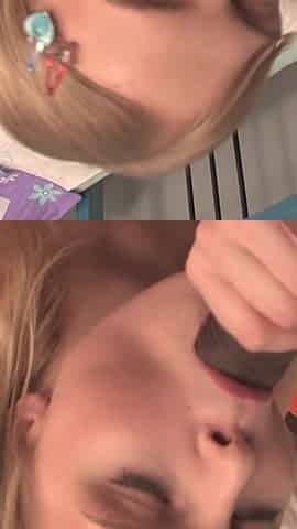 Lanny could barely take the huge monster black cock that was thrust into her asshole
