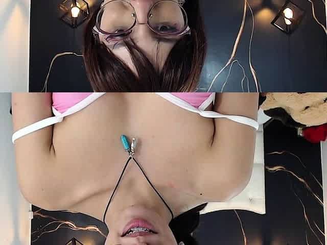 Stacked brunette goes solo toys and masturbation