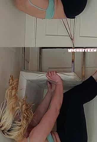 Thong Hanging Wedgie off a Door Wedgies Funny MILF