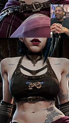 Transgender Sex Party, Jinx Deepthroats Your Lascivious Screwing Face, AI Generated, Compilation