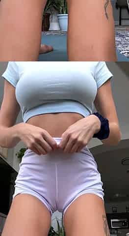 Solo masturbation of a beautiful amateur blonde