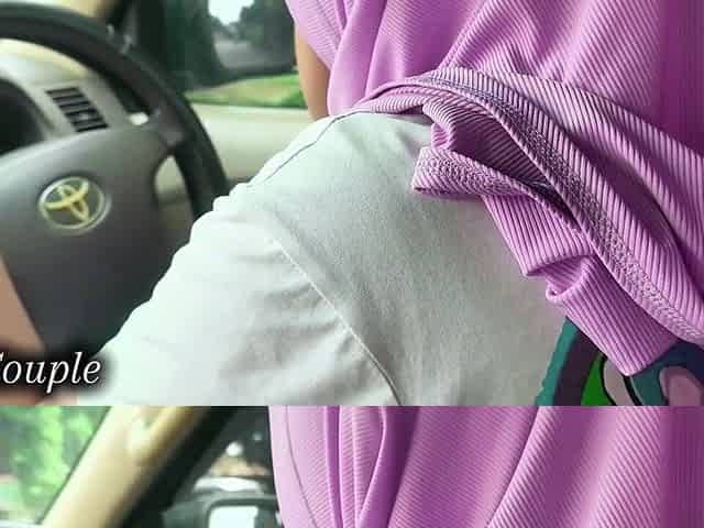 Viral Indonesian Hijab-wearing Student Sucking Dick in Car While Driving Challenge to Not Cum