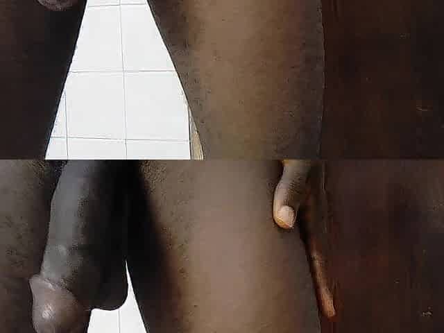 Massive ramrod refuse to cum in solo masturbation