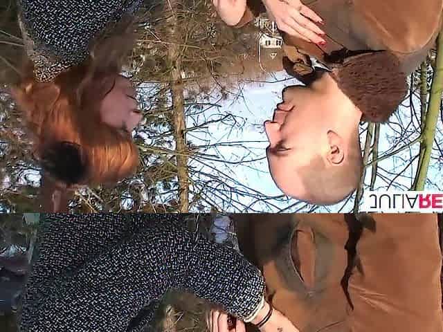 Concupiscent doxy groans hard as that babe gets drilled out in the outdoor