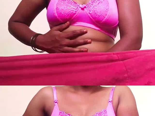 Ammu Sex Mood Showing Pink Bra Big Tits