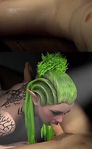 Sexy Wood Elf Sucks Dick