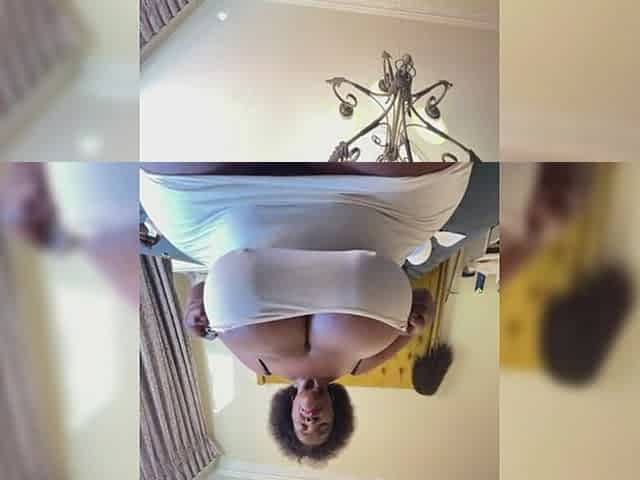 Busty SSBBW MILF Squirts Masturbating & Stripteasing