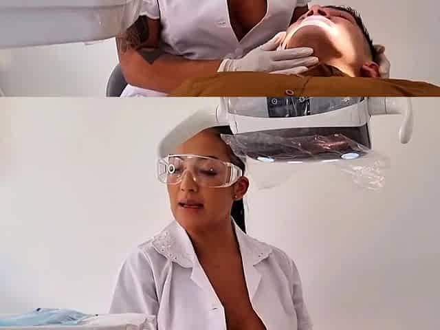 Horny dentist fucks her patient - Mariana Martix