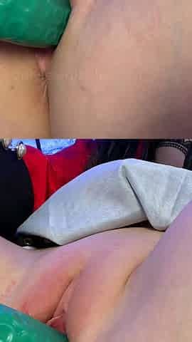 Masturbating loving babe solo toy plays with enthusiasm