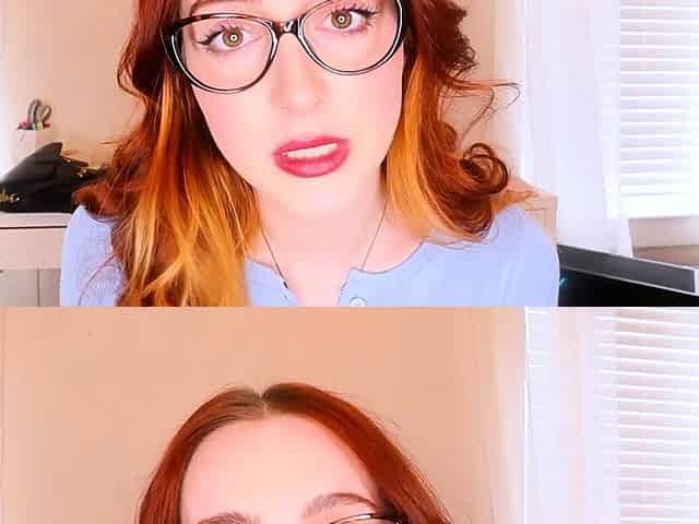 Solo pussy toying redhead close up action
