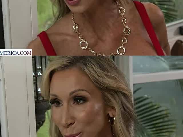 Sexy cougar next door Morgan Ray needs her neighbor's college cock