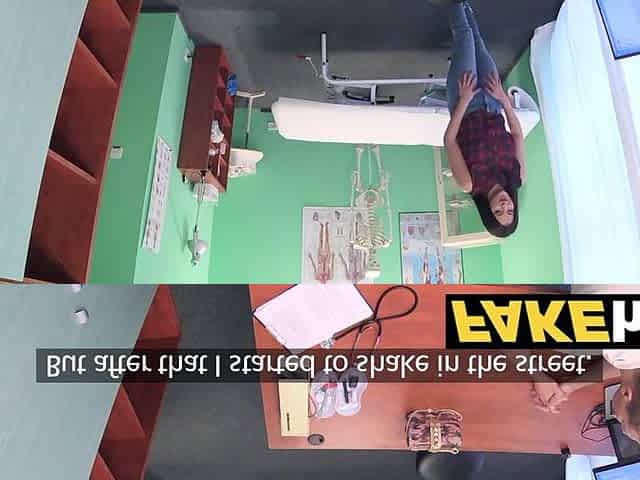 Fake Hospital Shy brunette has explosive orgasms when fucking her doctor