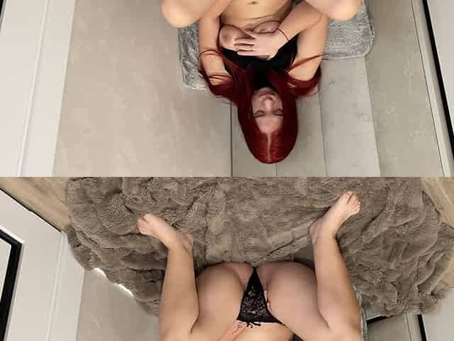 Cute Girl Masturbates Watching Lesbian Hentai Squirt in Panties.parents Are Home!