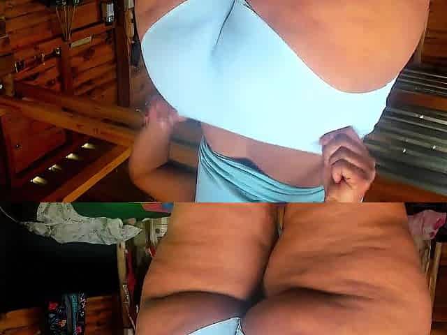 Chunky Black Booty in Panty twerk tease...