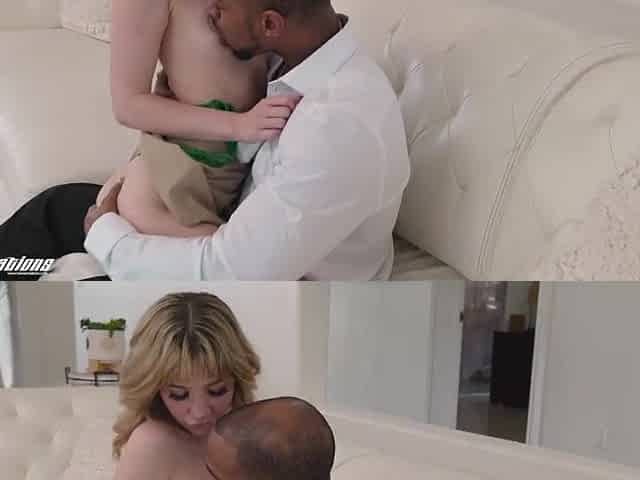 Tiny Babysitter's Interracial Boss Meeting