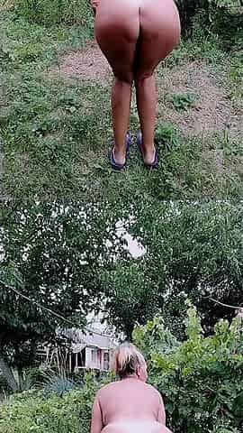 Hot Housewife in Nature