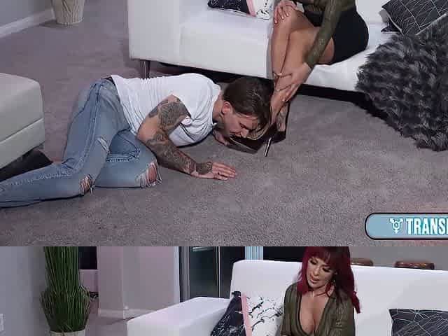 Redhead Shoves Her Cock Deeply Inside Will Havoc Ass & Mouth!
