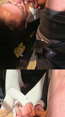 Stranger Got Into My Car Cum on Her Face