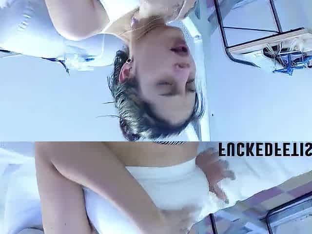 Compilation slender beauties at pool, teats blouse
