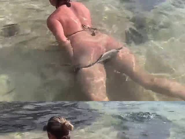 A stranger feeds my semen to fish in front of everybody