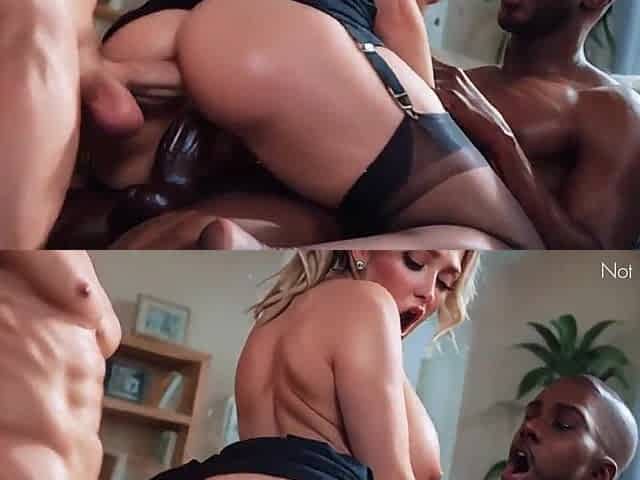 Hawt mother I'd like to fuck Interracial BBC Double Penetration-Virtual Sex-Aipornmix[Generated Ai]