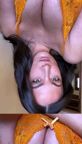 Chubby Brunette Big Boobs Dildo Masturbation