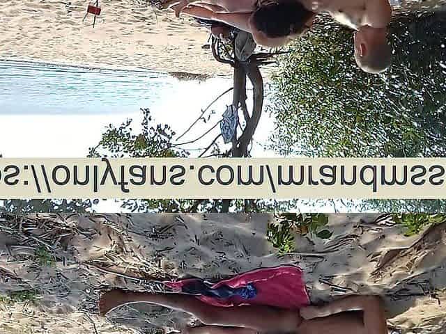 Public Oral-job On The Beach From A Hawt Brunette hair