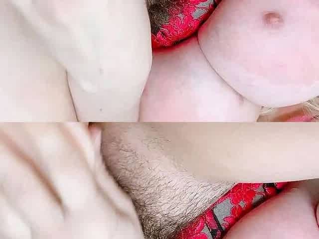Big Boobed Blonde Masturbates With A Dildo In The Bathroom