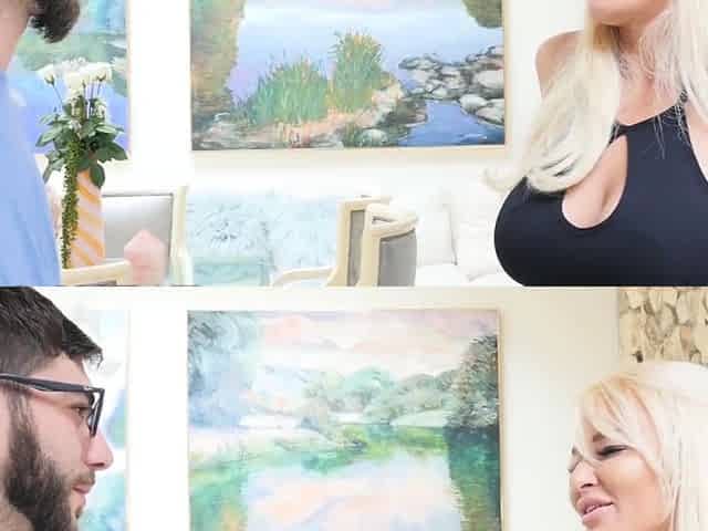 She Will Cheat - Horny Blonde Milf London River Fucks Her