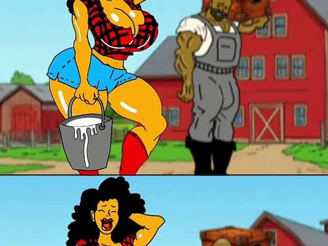 Redneck's Slutty Wife. Cartoon