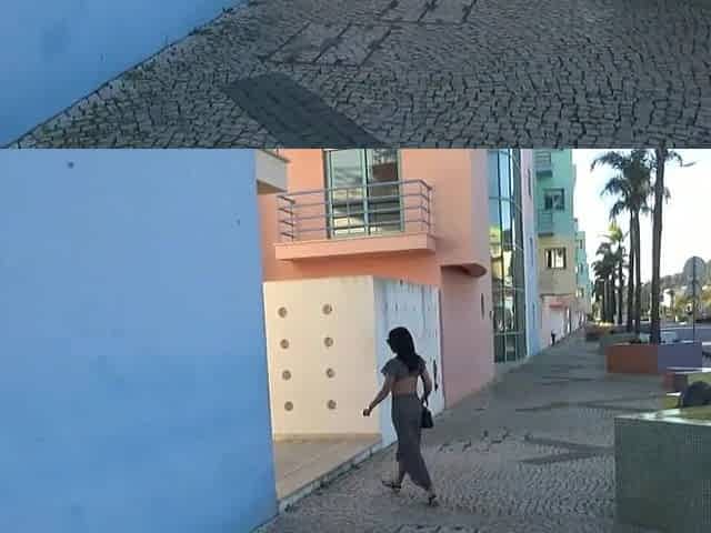 Brunette hair Cindy masturbates in public