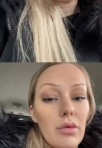 Blond smokin' a cigarette in the car - @OgYennefer