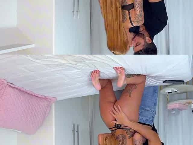 Tattooed Guy Fucks His Tattooed Girlfriend Hard Doggy Style On Bed