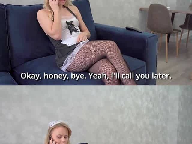 Unskilled Maid Submits to Wild Face-Banging Passion
