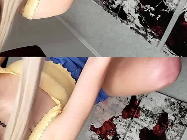 Homemade amateur blonde teen blowjob and cumshot