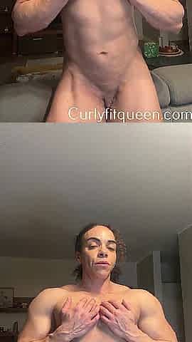 Taut butt muscles shake with wild unapologetic flexing