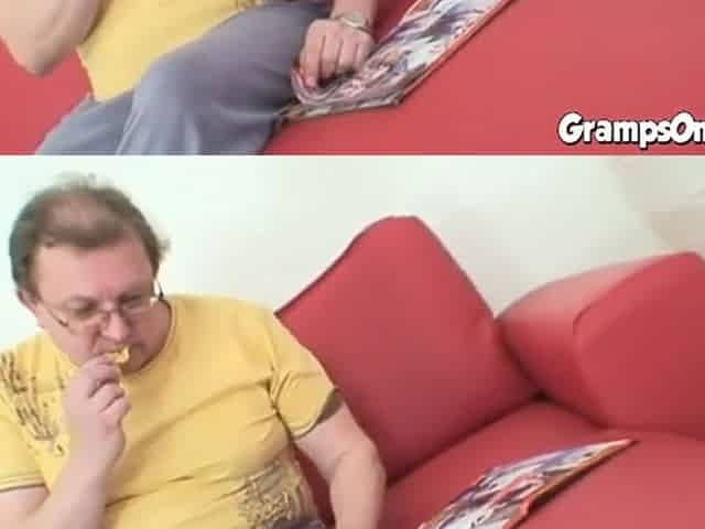 Filthy Teen 18+ Sucks Oldie Off In Gramps Fetish