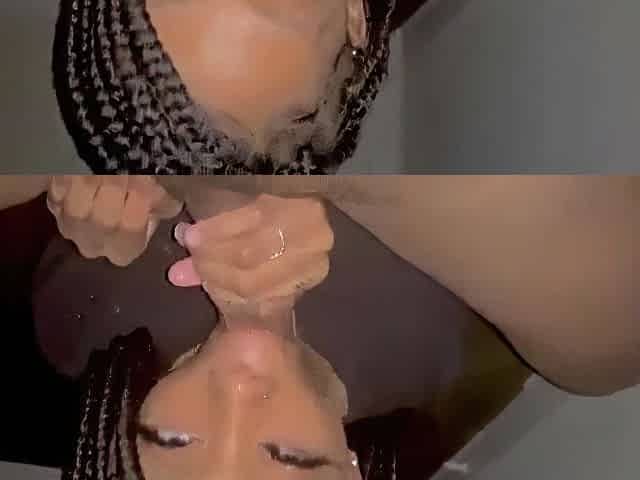 Sucking sloppy bbc wench ebony