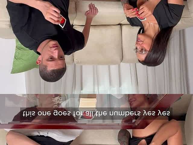 Big Tits Stepsister Loses Playing Cards and Fucks My Big Cock as a Prize, Pipeboy, Lorenadoll