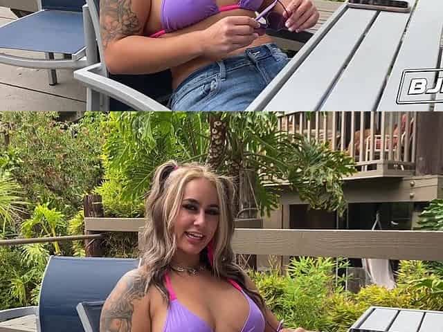 BJRAW Large titty golden-haired Misty Meaner has no gag reflex!
