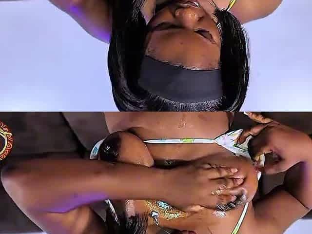 Nigerain pornstar Large Butty slashed by Gaintcock
