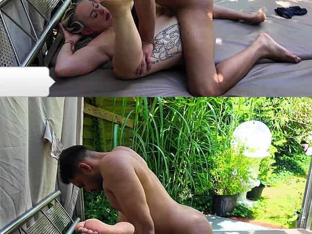 Sunbath Turn Into Hard Fuck. Horny MILF Wants Hard Fuck