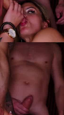 Double Penetration in the Tight Pussy of an 18-year-old Girl