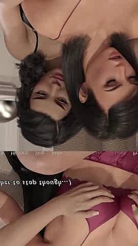 Having a Hard Time Anna & Jane Boobs Press Pussy Rub Over Dress