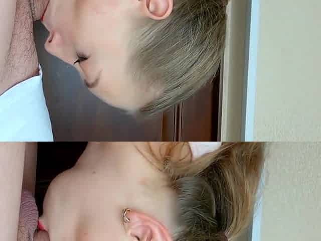 Nata Sweet - Cute Sexy Girl Sucks Stepdaddys Hard Dick - Extreme Close-up Of Most Viewed Blowjob With Facial By