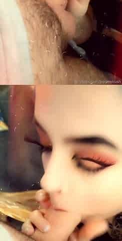 Hot amateur teen blowjob and facial HD video